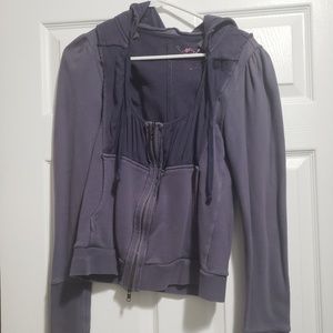 Free people zip up hoodie